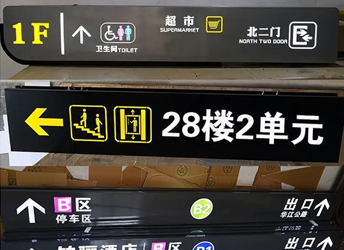车库导视牌